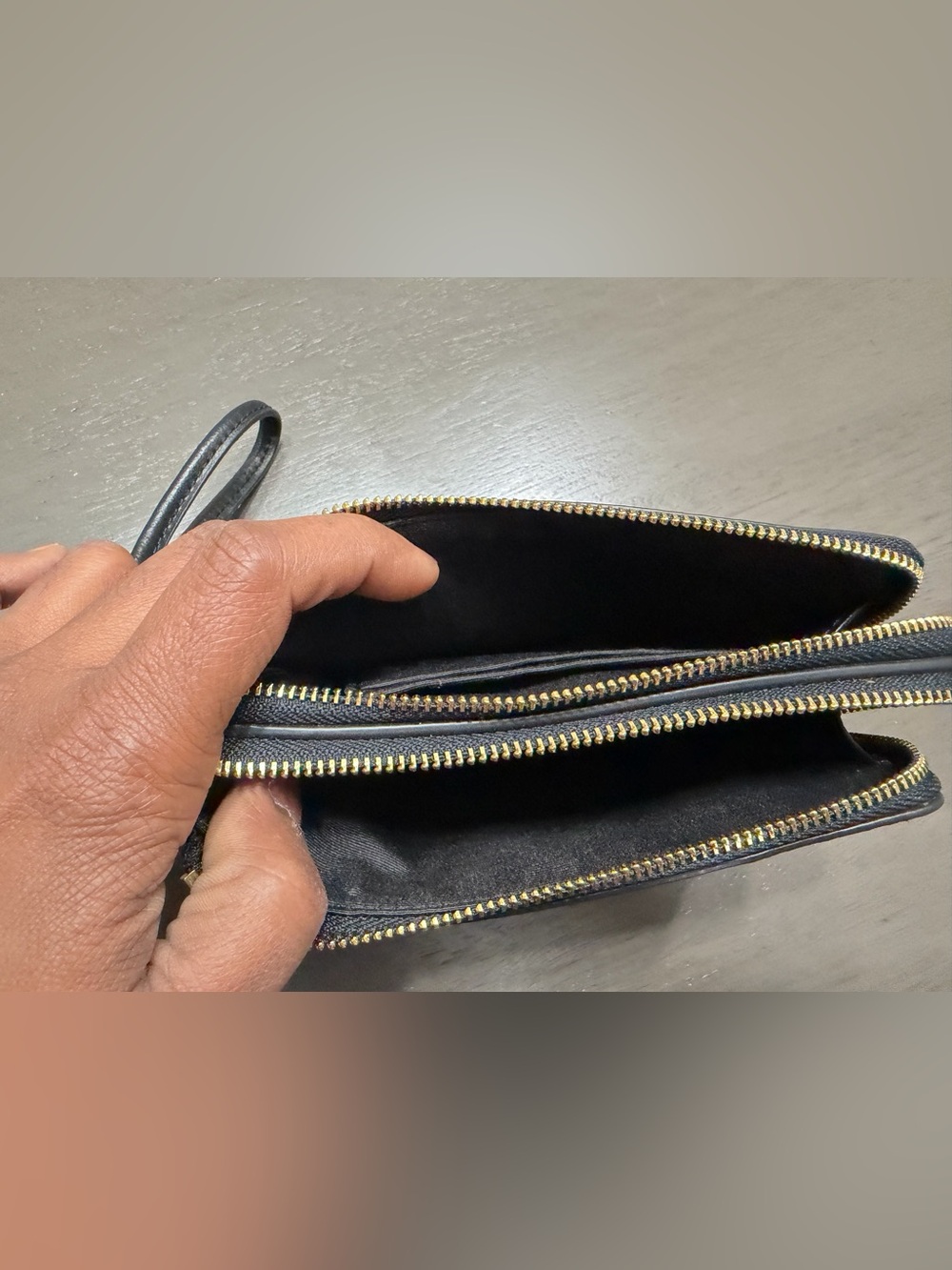 Coach wristlet Brown/Black in signature canvas - Picture 6 of 6
